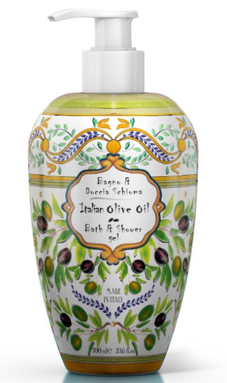 Maioliche bagnodoccia olio di oliva italiano - confezione da 700 millilitri